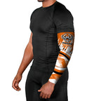 Wests Tigers Rugby Mascot Arm Sleeves Fierce Athlete Graphic in Sports Style