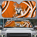 Wests Tigers Rugby Mascot Auto Sun Shade Fierce Athlete Graphic in Sports Style