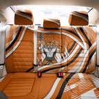 Wests Tigers Rugby Mascot Back Car Seat Cover Fierce Athlete Graphic in Sports Style