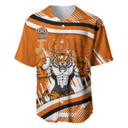 Wests Tigers Rugby Mascot Baseball Jersey Fierce Athlete Graphic in Sports Style