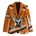 Wests Tigers Rugby Mascot Blazer Fierce Athlete Graphic in Sports Style