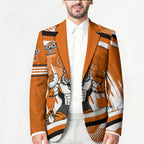 Wests Tigers Rugby Mascot Blazer Fierce Athlete Graphic in Sports Style
