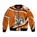 Wests Tigers Rugby Mascot Bomber Jacket Fierce Athlete Graphic in Sports Style