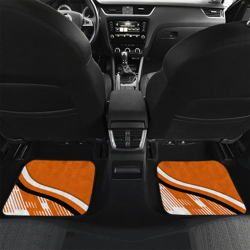 Wests Tigers Rugby Mascot Car Mats Fierce Athlete Graphic in Sports Style