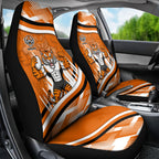 Wests Tigers Rugby Mascot Car Seat Cover Fierce Athlete Graphic in Sports Style
