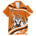 Wests Tigers Rugby Mascot Family Matching Summer Maxi Dress and Hawaiian Shirt Fierce Athlete Graphic in Sports Style