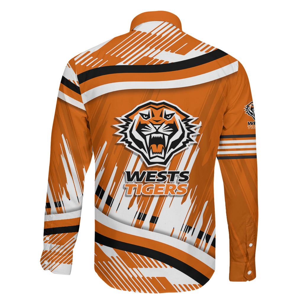 Wests Tigers Rugby Mascot Family Matching Summer Maxi Dress and Hawaiian Shirt Fierce Athlete Graphic in Sports Style
