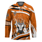 Wests Tigers Rugby Mascot Hockey Jersey Fierce Athlete Graphic in Sports Style