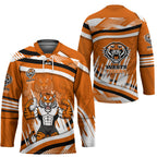 Wests Tigers Rugby Mascot Hockey Jersey Fierce Athlete Graphic in Sports Style