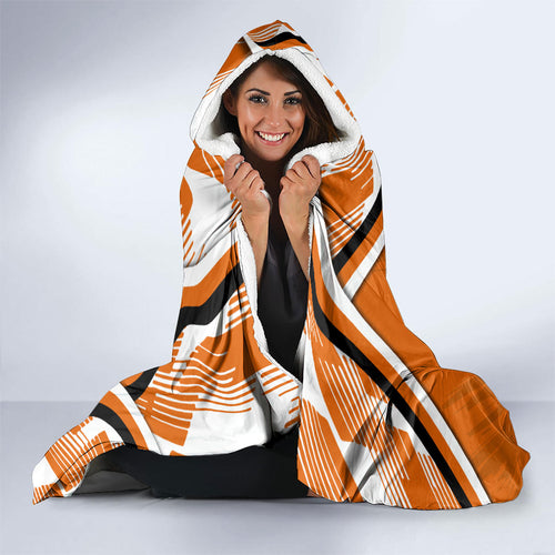 Wests Tigers Rugby Mascot Hooded Blanket Fierce Athlete Graphic in Sports Style
