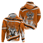 Wests Tigers Rugby Mascot Hoodie Fierce Athlete Graphic in Sports Style
