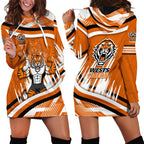 Wests Tigers Rugby Mascot Hoodie Dress Fierce Athlete Graphic in Sports Style