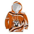 Wests Tigers Rugby Mascot Kid Hoodie Fierce Athlete Graphic in Sports Style
