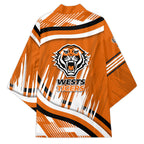 Wests Tigers Rugby Mascot Kimono Fierce Athlete Graphic in Sports Style