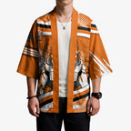 Wests Tigers Rugby Mascot Kimono Fierce Athlete Graphic in Sports Style