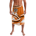Wests Tigers Rugby Mascot Lavalava Fierce Athlete Graphic in Sports Style