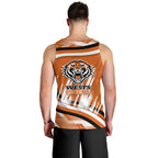 Wests Tigers Rugby Mascot Men Tank Top Fierce Athlete Graphic in Sports Style