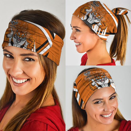 Wests Tigers Rugby Mascot Neck Gaiter Fierce Athlete Graphic in Sports Style