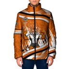 Wests Tigers Rugby Mascot Padded Jacket Fierce Athlete Graphic in Sports Style