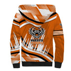Wests Tigers Rugby Mascot Sherpa Hoodie Fierce Athlete Graphic in Sports Style