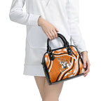 Wests Tigers Rugby Mascot Shoulder Handbag Fierce Athlete Graphic in Sports Style
