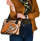 Wests Tigers Rugby Mascot Shoulder Handbag Fierce Athlete Graphic in Sports Style