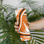 Wests Tigers Rugby Mascot Skinny Tumbler Fierce Athlete Graphic in Sports Style