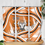Wests Tigers Rugby Mascot Skinny Tumbler Fierce Athlete Graphic in Sports Style