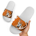 Wests Tigers Rugby Mascot Slide Sandals Fierce Athlete Graphic in Sports Style