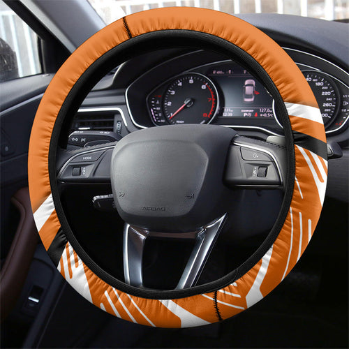 Wests Tigers Rugby Mascot Steering Wheel Cover Fierce Athlete Graphic in Sports Style