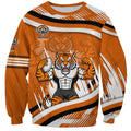 Wests Tigers Rugby Mascot Sweatshirt Fierce Athlete Graphic in Sports Style