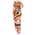 Wests Tigers Rugby Mascot Tank Maxi Dress Fierce Athlete Graphic in Sports Style