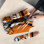 Wests Tigers Rugby Mascot Umbrella Fierce Athlete Graphic in Sports Style
