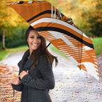 Wests Tigers Rugby Mascot Umbrella Fierce Athlete Graphic in Sports Style