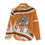 Wests Tigers Rugby Mascot Women Casual Shirt Fierce Athlete Graphic in Sports Style