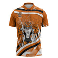 Wests Tigers Rugby Mascot Zipper Polo Shirt Fierce Athlete Graphic in Sports Style