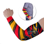Adelaide Crows Australian Football Arm Sleeves Fierce Mascot Spirit With Indigenous Pattern Art