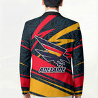 Adelaide Crows Australian Football Blazer Fierce Mascot Spirit With Indigenous Pattern Art