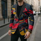 Adelaide Crows Australian Football Blazer Fierce Mascot Spirit With Indigenous Pattern Art