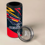 Adelaide Crows Australian Football 4 in 1 Can Cooler Tumbler Fierce Mascot Spirit With Indigenous Pattern Art