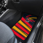 Adelaide Crows Australian Football Car Mats Fierce Mascot Spirit With Indigenous Pattern Art
