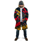 Adelaide Crows Australian Football Cloak Fierce Mascot Spirit With Indigenous Pattern Art
