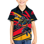 Adelaide Crows Australian Football Hawaiian Shirt Fierce Mascot Spirit With Indigenous Pattern Art