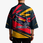 Adelaide Crows Australian Football Kimono Fierce Mascot Spirit With Indigenous Pattern Art