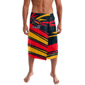 Adelaide Crows Australian Football Lavalava Fierce Mascot Spirit With Indigenous Pattern Art