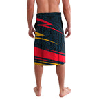 Adelaide Crows Australian Football Lavalava Fierce Mascot Spirit With Indigenous Pattern Art