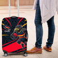 Adelaide Crows Australian Football Luggage Cover Fierce Mascot Spirit With Indigenous Pattern Art