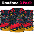Adelaide Crows Australian Football Neck Gaiter Fierce Mascot Spirit With Indigenous Pattern Art
