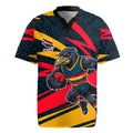 Adelaide Crows Australian Football Rugby Jersey Fierce Mascot Spirit With Indigenous Pattern Art