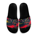 Adelaide Crows Australian Football Slide Sandals Fierce Mascot Spirit With Indigenous Pattern Art